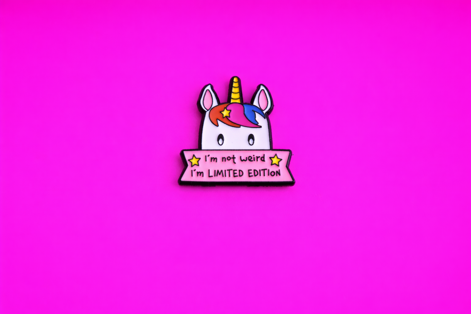 Limited Edition cute sarcastic, Funny enamel pin by Petty & Unhinged