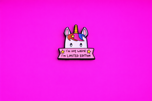 Limited Edition cute sarcastic, Funny enamel pin by Petty & Unhinged