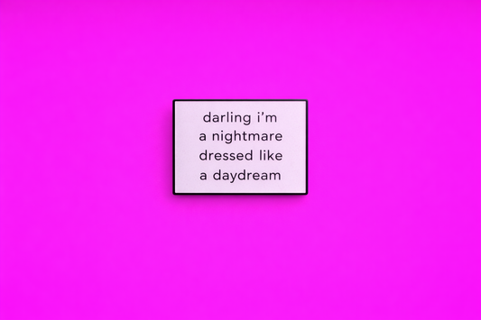 Darling i'm a nightmare cute sarcastic, Funny enamel pin by Petty & Unhinged