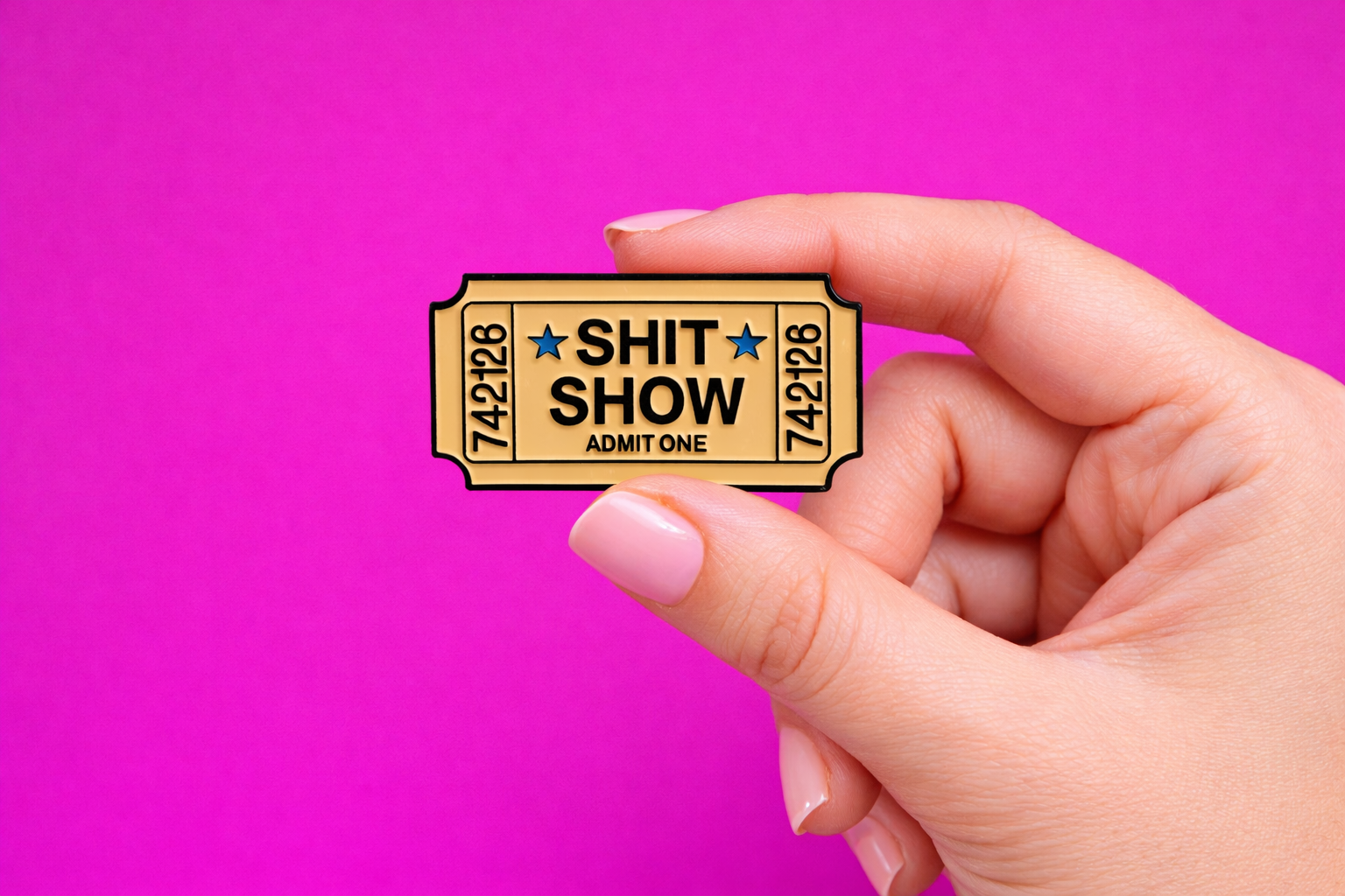 sounds like bullshit sarcastic enamel pin by Petty & Unhinged