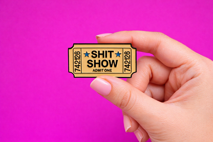sounds like bullshit sarcastic enamel pin by Petty & Unhinged