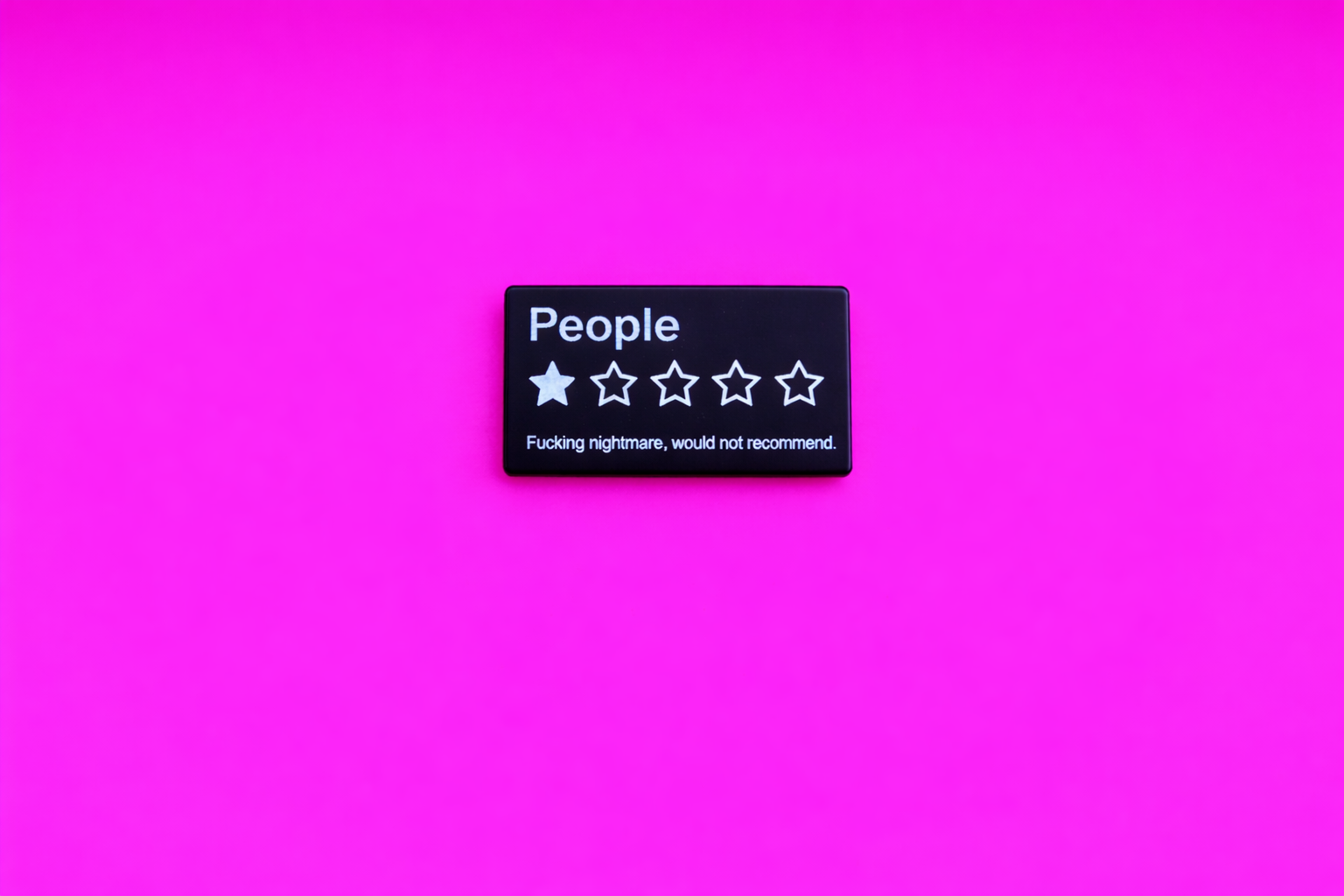 People, fucking nightmare Enamel Pin – Funny Sarcastic Badge Gift