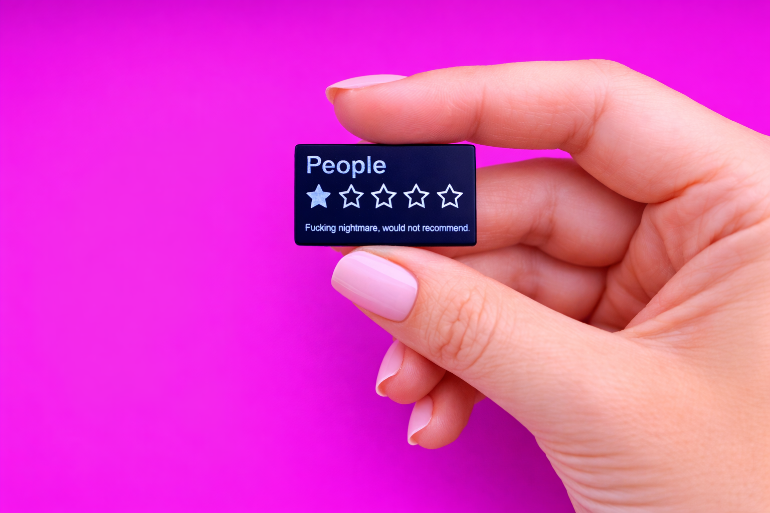 people, fucking nightmare Enamel Pin – Funny Sarcastic Badge Gift