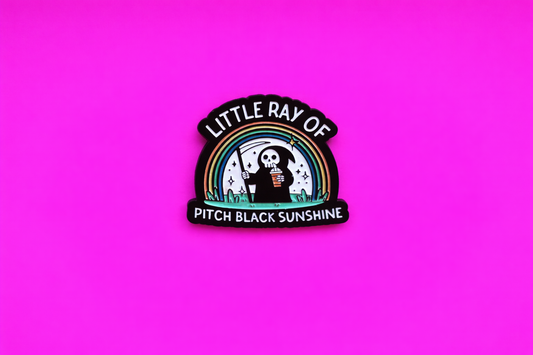 Ray of pitch black reaper Enamel Pin – Funny Sarcastic Badge Gift